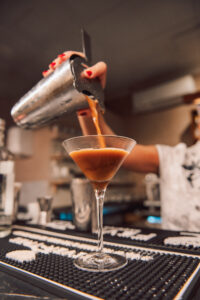 Cocktail being prepared at Criollo Restaurant